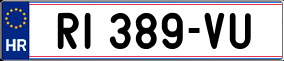 Trailer License Plate